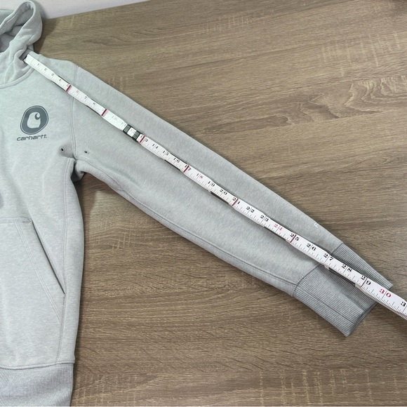 Carhartt Force Long Sleeve Sweatshirt Women’s Medium 8-10 Slightly Fitted Gray - Picture 14 of 14